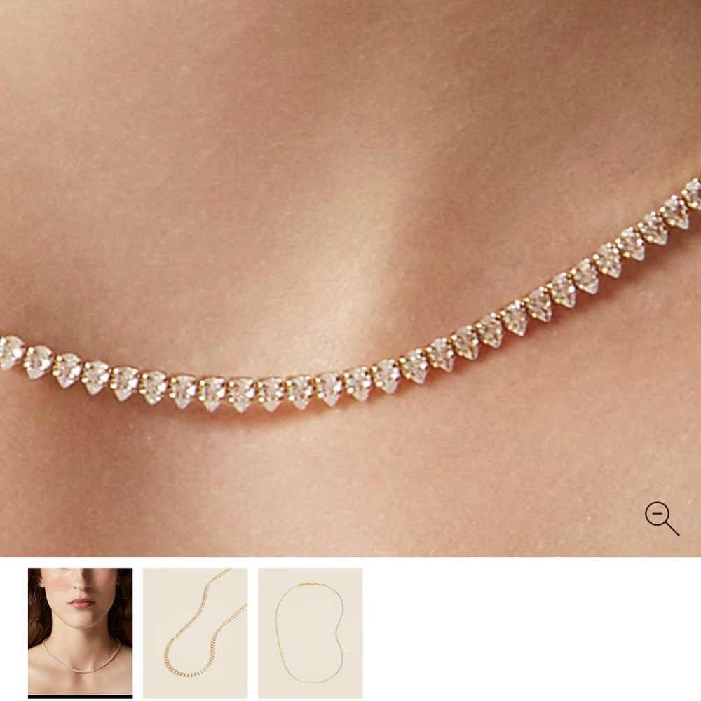 JCREW CZ tennis necklace - Picture 3 of 6